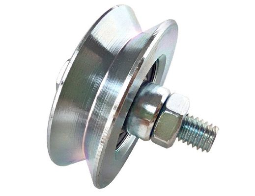 100mm Sürgülü Araba Kapısı Tekerlekleri Cıvatalı Silindir 3 &quot;4&quot; V Oluk Kapısı Tekerlekleri