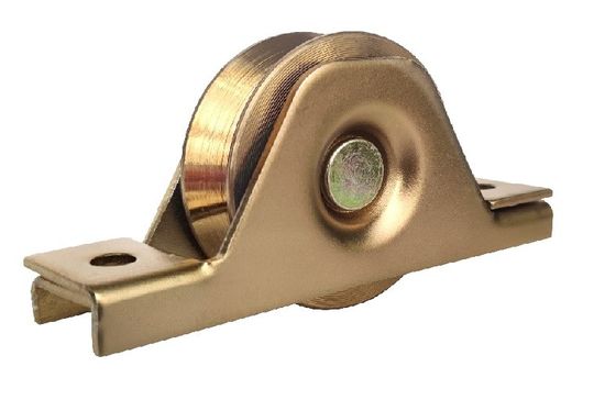 sürgülü kapı donanım tekerlekleri 4 ''101,6mm çelik V oluklu kapı alt tekerlekleri 6202 rulman ile