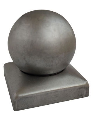 80x80mm Çit Sonrası Top Yuvarlak Galvanizli Üst Beyaz Çelik Dekoratif Kapaklar