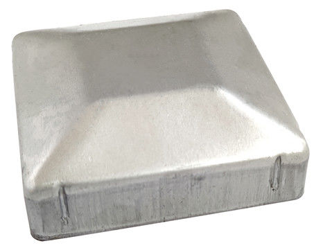 2 3/8&quot; 2 7/8&quot; 2.5&quot; Çit Direği Uç Kapağı 6x4 5x5 6x6 Çelik Beyaz Yamuk