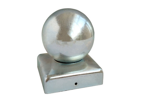 Çit için 100x100 10cmx10cm Finial Yuvarlak Demir Metal Top Direk Kapakları