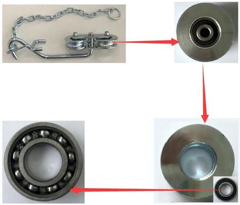 Muz Çiftliği İçin Zincirli ISO9001 Galvanizli Muz Teleferik Makaralı Araba Kasnağı