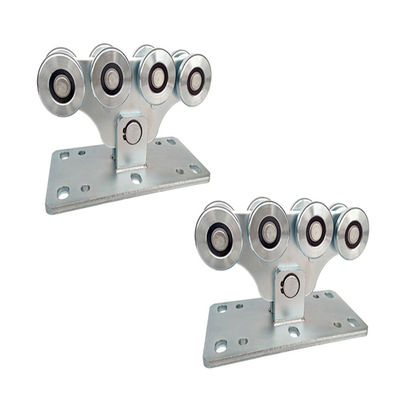 60x60mm Küçük Konsol Kapı Tekerleği Zn Konsol Kapı Arabası 5 Tekerlek 8 Orta Tekerlek