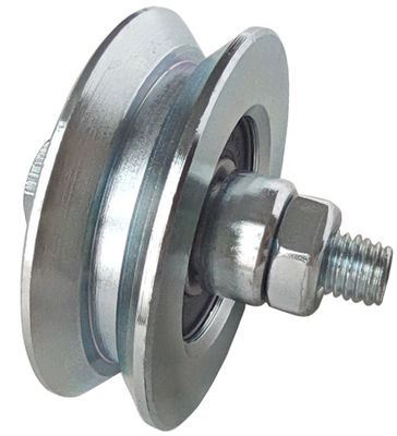 100mm Sürgülü Araba Kapısı Tekerlekleri Cıvatalı Silindir 3 &quot;4&quot; V Oluk Kapısı Tekerlekleri