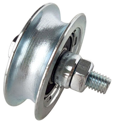 100mm Sürgülü Araba Kapısı Tekerlekleri Cıvatalı Silindir 3 &quot;4&quot; V Oluk Kapısı Tekerlekleri