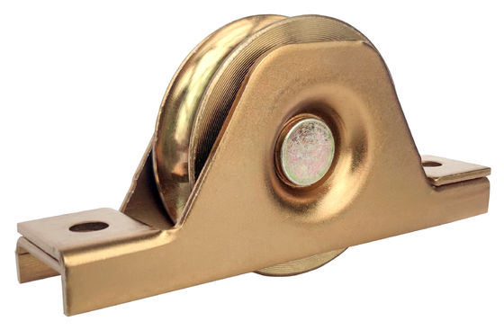 sürgülü kapı donanım tekerlekleri 4 ''101,6mm çelik V oluklu kapı alt tekerlekleri 6202 rulman ile