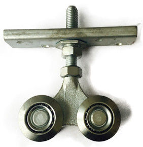 Çinko Kaplama Ahşap Asılı Kapı Makaralı Ray 200KG 4 Silindirli veya 2 Silindirli Metal Yük