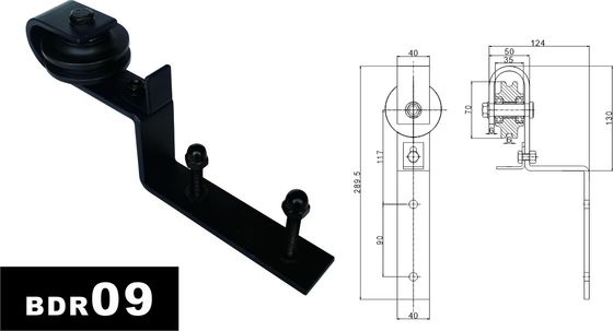 11 Ft 10 Ft Ekleme Çift Ahır Kapı Donanımı Dolaplar İçin Asma Kapı Ray Sistemi 3 Metre