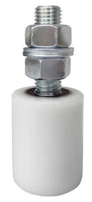 50mm Siyah Kayar Haddeleme Kapısı Kılavuz Silindiri 3 &quot;6&quot; Pvc Plastik Naylon Rulman