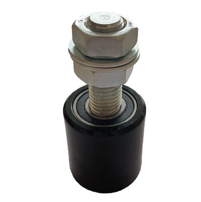 50mm Siyah Kayar Haddeleme Kapısı Kılavuz Silindiri 3 &quot;6&quot; Pvc Plastik Naylon Rulman