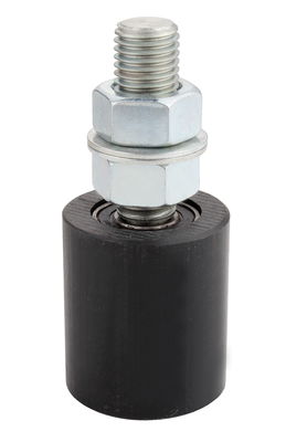 50mm Siyah Kayar Haddeleme Kapısı Kılavuz Silindiri 3 &quot;6&quot; Pvc Plastik Naylon Rulman