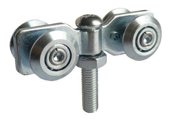 Ayarlanabilir Cıvatalı Gümüş Çinko Çelik Asma Kapı Silindirleri Ray 22mm