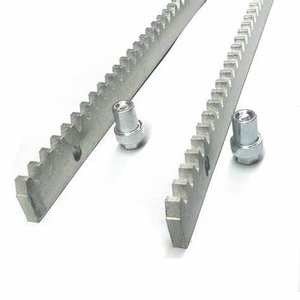 otomatik Kayar Kapı Rafı 30mm x 12mm Kapı motoru rafı için Galvanizli çelik raf