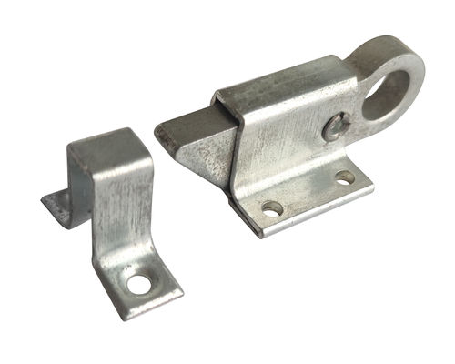 Ağır Hizmet Pirinç Sürgülü Kapı Kilidi Sarı Beyaz Çinko 68mm