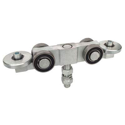 asılı kapı palet makaraları 10 tekerlek 52mm İşlenmiş Çelik beyaz çinko taşıyan