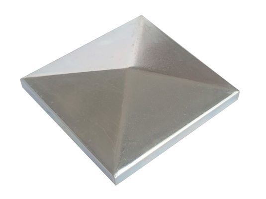 40x40 3 5/8 X 3 5/8 2 X 2 Çit Direk Kapakları Galvanizli Beyaz Çelik Piramit Tulum