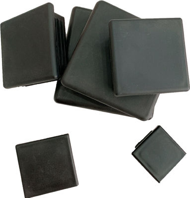 40x75mm 3 &quot;Galvanizli Çelik Kare Direk Kapağı Düz ​​Rhs Plastik Ekleme Tüpünde İtin