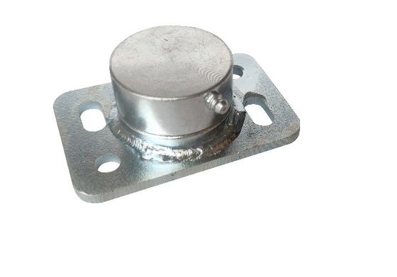 40mm çiftlik alt salıncak kapısı menteşesi Donanım ağır Çelik Yuvarlak Çubuk Plakalı döner