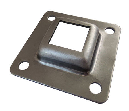 4x6 galvanizli çelik çit direği koruyucu kapak Braketi Yükseltilmiş Taban Plakası metal kapı direği toppers