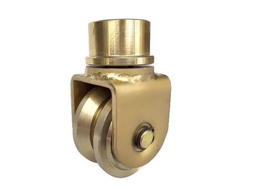 76.2mm 3 &quot;Sürgülü Kapı Tekerleği U Oluk 360 Derece Dönen Üniversal Rulmanlı