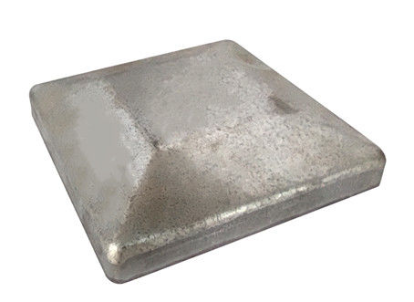 2 &quot;3&quot; Kare Çelik Direk Kapağı Yamuk Bahçe Çit Dekorasyonu Demir Metal Şerit