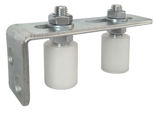 Ayarlanabilir Kayar Kapı Üst Kılavuz Braketi 40x30 Naylon Silindirler Beyaz Çinko