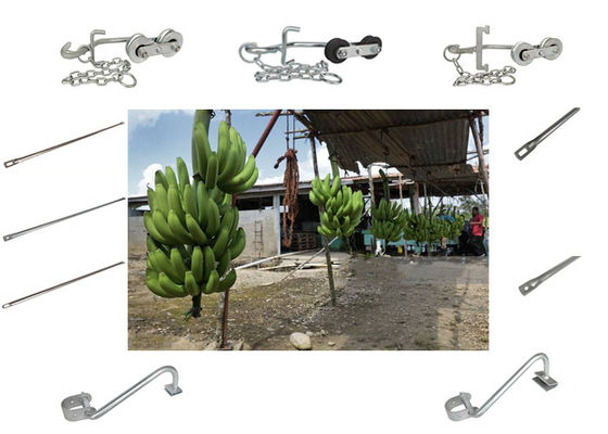 Kolay Taşıma Donanımı için 250KG Endüstriyel Çiftlik Muz Teleferik Silindiri