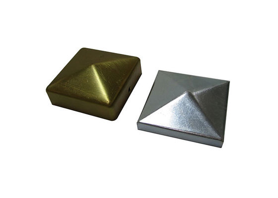Demir 1&quot; 1 2&quot; 3&quot; Kare Çit Direk Kapakları 100 X 100mm 115mm 120mm Deliksiz