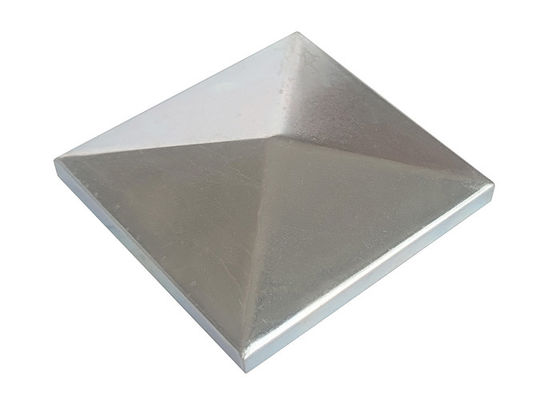 Demir 1&quot; 1 2&quot; 3&quot; Kare Çit Direk Kapakları 100 X 100mm 115mm 120mm Deliksiz