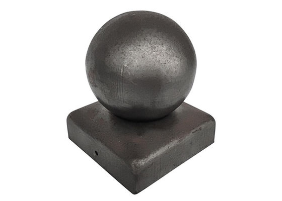 Çit için 100x100 10cmx10cm Finial Yuvarlak Demir Metal Top Direk Kapakları