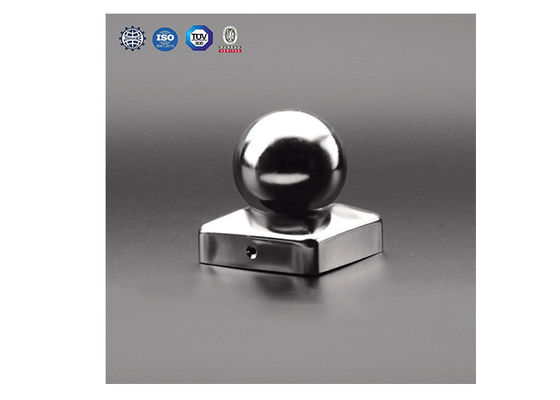 Çit için 100x100 10cmx10cm Finial Yuvarlak Demir Metal Top Direk Kapakları