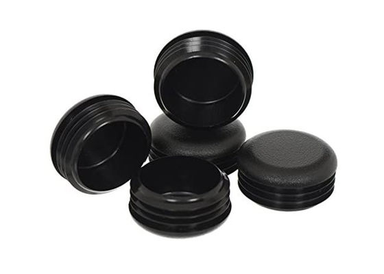 75mm 90mm 6 İnç 8 İnç Yuvarlak Çit Sonrası Kapaklar Siyah Plastik