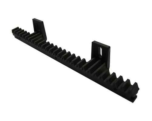 Çelik Çubuk Raf ve Pinyon Sürgülü Kapı Açıcı 34cm 2 Pabuç Siyah Naylon M4 Dahili