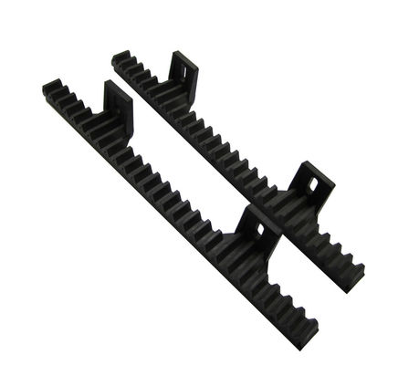 Çelik Çubuk Raf ve Pinyon Sürgülü Kapı Açıcı 34cm 2 Pabuç Siyah Naylon M4 Dahili