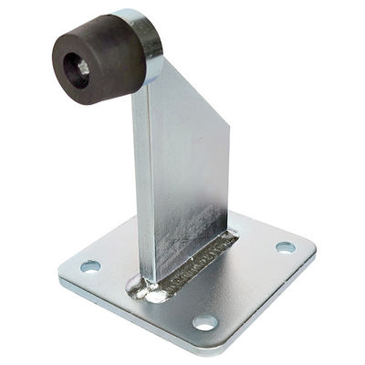 Sabitleme Taban Plakalı 146mm Çinko Kaplama Çelik Küçük Kauçuk Kapı Durdurucu
