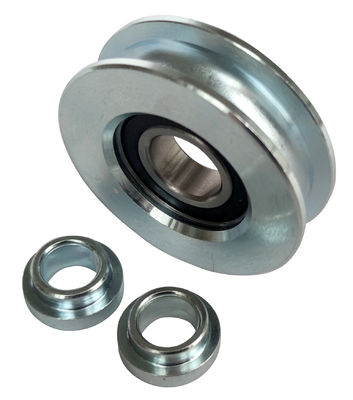 Q235 metal V Oluk Sürgülü Kapı Tekerleği Cıvatalı
