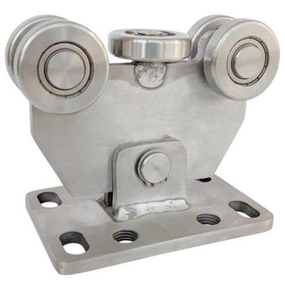 Paslanmaz Çelik 304 Dia 50mm Konsol Kapısı Arabası 60X60 Parça için 5 Tekerlek