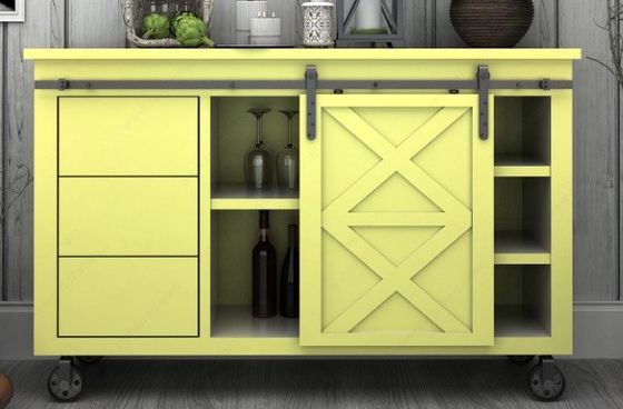 Siyah Klasik Kayış Mini Barn Kapı Donanım Kiti Çift Ahşap Kapılar İçin 6 Ft