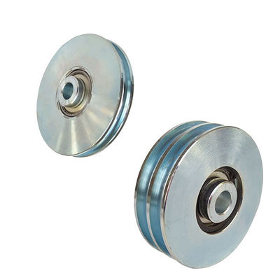 Gümüş Galvanizli Sürgülü Kapı Tekerlek Silindiri, Vidalı Tek Rulmanlı 6202 6204