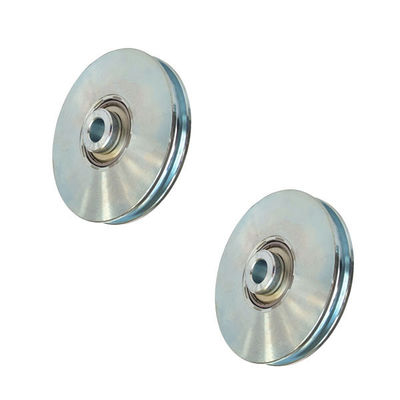 Gümüş Galvanizli Sürgülü Kapı Tekerlek Silindiri, Vidalı Tek Rulmanlı 6202 6204