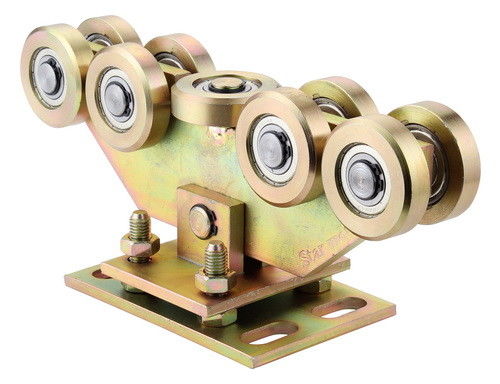 Ağır Hizmet Konsol Kapı Tekerleği 68mm Çinko Beyaz Çinko Sarı